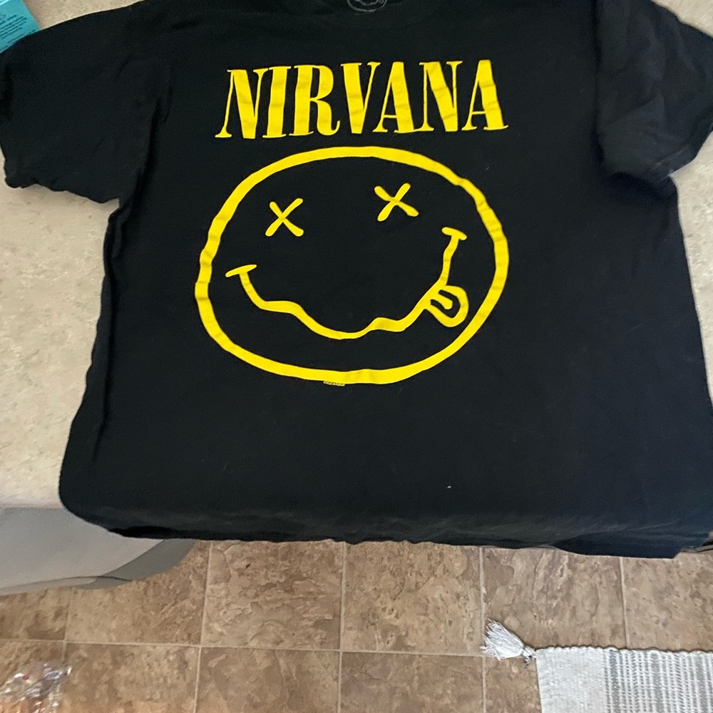 Mens nirvana band tee